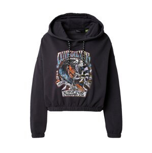 QUIKSILVER Mikina  svetlomodrá / čadičová / oranžová / biela