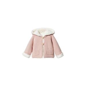 MANGO KIDS Kardigán 'lulu'  rosé / šedobiela