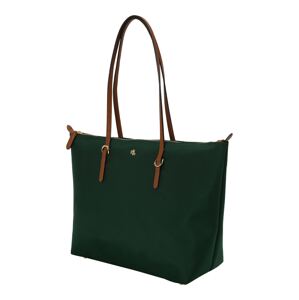 Lauren Ralph Lauren Shopper 'KEATON'  koňaková / tmavozelená