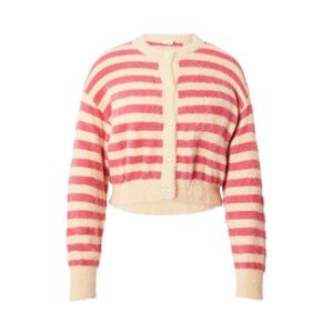 LEVI'S ® Kardigán 'Cat Cardigan'  svetlobéžová / malinová