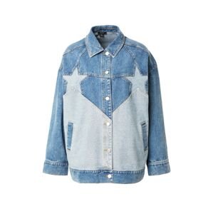 Nasty Gal Prechodná bunda  modrá denim / svetlomodrá