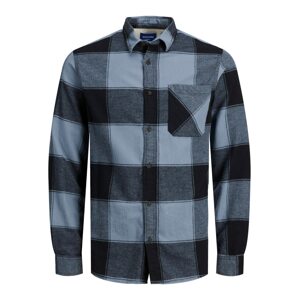 JACK & JONES Košeľa 'JAMES'  modrá / námornícka modrá