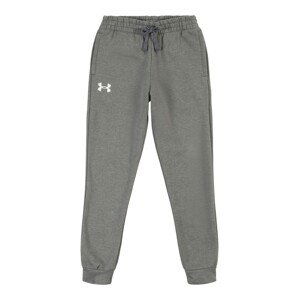 UNDER ARMOUR Športové nohavice  tmavosivá / biela