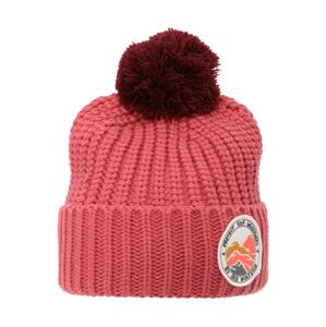 JACK WOLFSKIN Športová čiapka 'POMPOM BADGE'  fuksia / bordová / čierna / prírodná biela