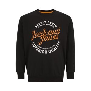 Jack & Jones Plus Mikina 'MIKK'  čierna