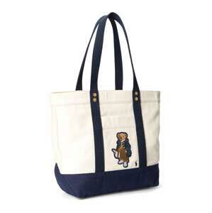 Polo Ralph Lauren Shopper  krémová / tmavomodrá / svetlohnedá / biela