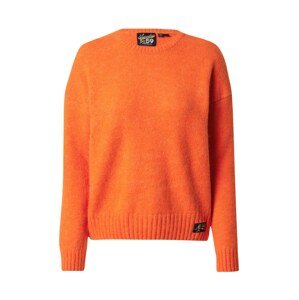 Superdry Sveter 'Essential'  oranžová melírovaná / čierna