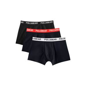 Pull&Bear Boxerky  námornícka modrá / tmavomodrá / čierna / biela