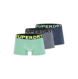 Superdry Boxerky  námornícka modrá / sivá melírovaná / mätová / kiwi