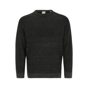 Jack & Jones Plus Sveter 'DAVIS'  čierna