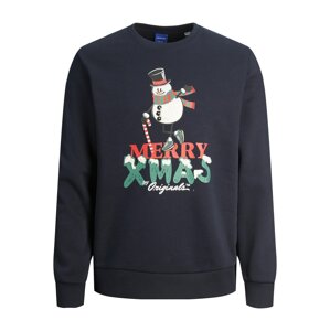 JACK & JONES Mikina 'X-Mas'  námornícka modrá / zmiešané farby