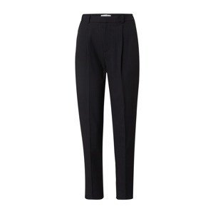 Lindex Plisované nohavice  sivá / čierna