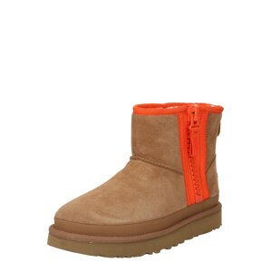 UGG Nízke čižmy 'CLASSIC'  svetlohnedá / oranžovo červená