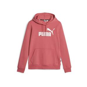 PUMA Športová mikina 'Essentials'  hrdzavo červená / biela