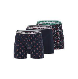 Jack & Jones Plus Boxerky 'XMAS CANDY'  námornícka modrá / zelená / červená / biela