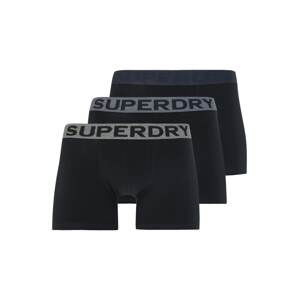 Superdry Boxerky  námornícka modrá / modrosivá / sivá melírovaná / čierna