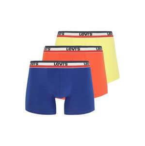 LEVI'S Boxerky  indigo / pastelovo žltá / tmavooranžová