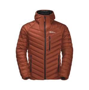 JACK WOLFSKIN Outdoorová bunda  hrdzavo červená / biela