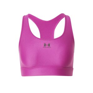 UNDER ARMOUR Športová podprsenka 'Authentics'  čokoládová / orchideová