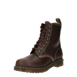 Dr. Martens Šnurovacie členkové čižmy '1460 Serena'  tmavohnedá / žltá / biela