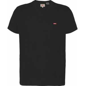 LEVI'S ® Tričko 'Housemark V Neck Tee'  čierna