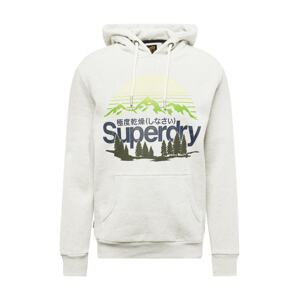 Superdry Mikina 'Great'  tmavomodrá / sivá melírovaná / jablková / tmavozelená