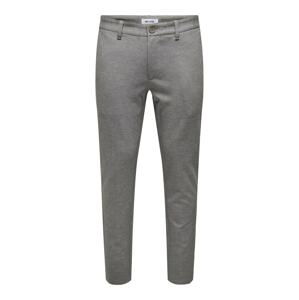 Only & Sons Chino nohavice 'MARK'  sivá melírovaná