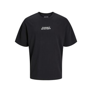 JACK & JONES Tričko  žltohnedá / svetložltá / čierna / biela