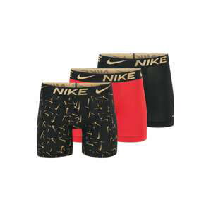 NIKE Boxerky 'Essential'  piesková / červená / čierna