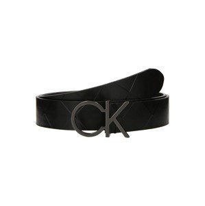 Calvin Klein Opasky 'Re-Lock'  tmavosivá / čierna