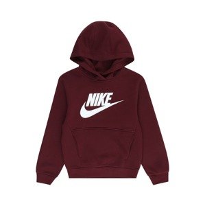 Nike Sportswear Mikina 'Club FLC'  hrdzavohnedá / šedobiela