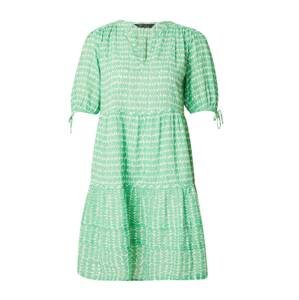 Marks & Spencer Šaty 'Pintuck'  zelená / biela