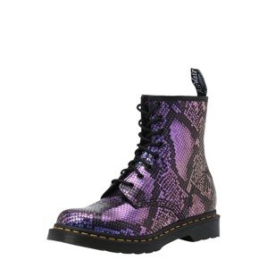 Dr. Martens Šnurovacie členkové čižmy '1460'  fialová / čierna