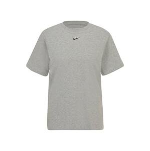 Nike Sportswear Tričko 'Essentials'  sivá melírovaná / čierna