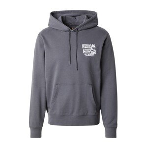 LEVI'S ® Mikina 'Standard Graphic Hoodie'  sivá / biela