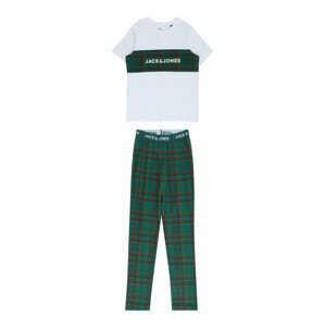 Jack & Jones Junior Pyžamo  žltá / tmavozelená / červená / biela