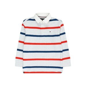 TOMMY HILFIGER Tričko 'Rugby'  námornícka modrá / tmavosivá / červená