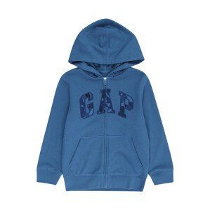 GAP Tepláková bunda 'V-FRCH FT HERITAGE LOGO FZ HOOD'  modrá / námornícka modrá / indigo