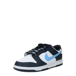 Nike Sportswear Nízke tenisky 'Dunk'  námornícka modrá / nebesky modrá / oranžová / biela