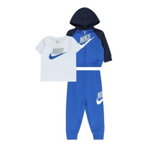 Nike Sportswear Set  kráľovská modrá / sivá / čierna / biela