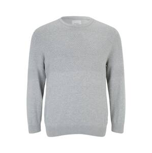 Jack & Jones Plus Sveter 'CHRIS'  svetlosivá