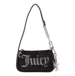 Juicy Couture Kabelka na rameno 'Twig Strass'  čierna / strieborná / priehľadná