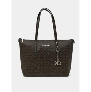 Calvin Klein hnedé kabelka Shopper MD Monogram