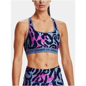 Podprsenka Under Armour Crossback Mid Print - modrá