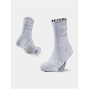 Ponožky Under Armour Playmaker Crew-WHT