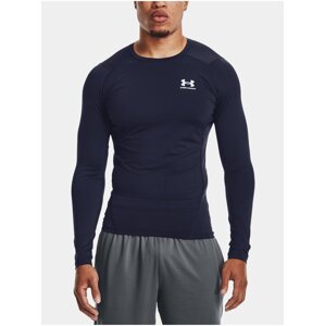 Tričko Under Armour UA HG Armour Comp LS - tmavomodrá