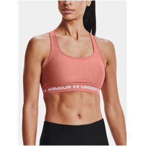 Podprsenka Under Armour UA Crossback Mid Heather Bra - růžová