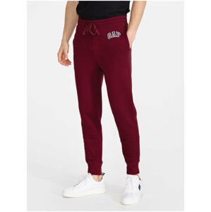 Vínové pánské tepláky GAP Logo modern joggers