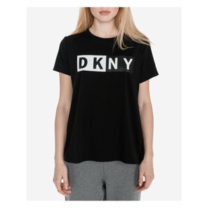 Tričká s krátkym rukávom pre ženy DKNY - čierna