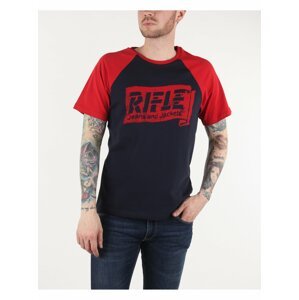 Tričká s krátkym rukávom pre mužov Rifle - modrá, červená